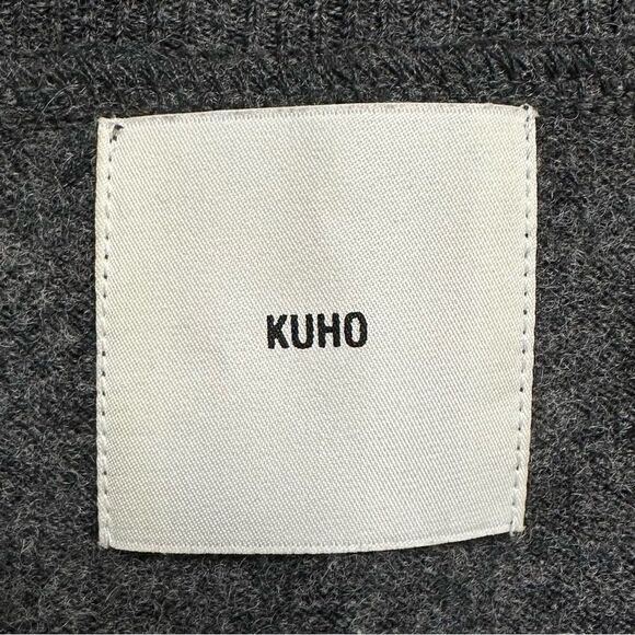 Kuho Wool Blend Gray Long Sleeves Sweater - Picture 9 of 10
